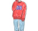 似顔絵実績が100件にいくまで1500円で描きます 優しくてポップな、ファッション性の高い似顔絵が得意です。 イメージ2