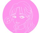 シンプルで可愛いSNS用アイコン描きます 甘くなり過ぎず柔らかい雰囲気に仕上がります！ イメージ2