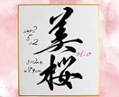 最短1日！飾りやすいミニ色紙の命名書を制作します 筆文字オーダー命名書｜ミニ色紙・ビニール付 イメージ5
