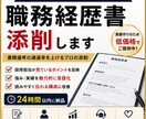 通過率UP!採用担当目線で職務経歴書を作成します 書類通過率を上げる職務経歴書へ改善 イメージ1