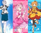 歌ってみた・オリジナルMVのイラストを制作します ご要望に沿った動画用サイズのイラストを制作可能です！ イメージ7