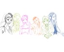 似顔絵描きます 家族や友人が集合したかわいい似顔絵なんていかがでしょう？ イメージ2