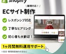 Shopifyで理想の高品質ECサイトを構築します 今だけ7万→5万円!! 丁寧なサポート＆高品質ECサイト イメージ1