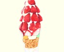 食べ物を美味しそうに描きます メニューの挿絵や広告宣伝にどうですか？ イメージ1