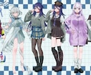 イラスト制作いたします 立ち絵、一枚絵、キャラデザ、三面図など！ イメージ5