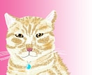 猫の写真を元にイラストを描きます アイコン・表示・プレゼントなど イメージ3