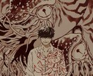 目を引く一枚イラストの制作承ります 見る人の想像をかき立てるような世界観のある作品をお求めの方に イメージ9