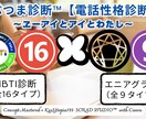 ぶつま診断™【電話性格診断】します MBTI[16タイプ]×エニアグラム[全9タイプ]の性格診断 イメージ1