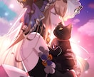 鮮やかな色彩で可愛い女の子やイケメンをお描きします 立ち絵や歌ってみたイラスト、一枚絵、など描かせていただきます イメージ5