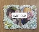 2推しくっつけられるトレカケース作成します オリジナルホイップデコトレカケース作成　2推しハート イメージ2