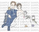 お得にシンプルおしゃれなゆるいイラスト描きます snsアイコン等に。動物も一緒に。商用可能◎テイスト相談可◎ イメージ6