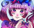 SNS用のアイコンやイラストを描きます 独学で身につけたキラキラな絵柄で笑顔になれるイラストを作成！ イメージ3