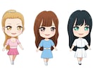 お写真からデフォルメキャラクターを制作致します 自分のデフォルメキャラクターを制作したい方へ イメージ2