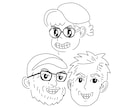 記念日等に！似顔絵作成いたします シンプルでわかりやすいイラストです イメージ3