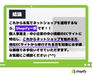 Shopifyで売れるECサイトをつくります オンラインストア/ネットショップ/ECサイトを"格安"で構築 イメージ4