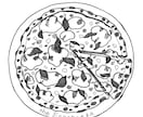 飲食店さん向け♪お料理のモノクロイラスト描きます メニューやSNSに！セット割可能◎モノクロ料理イラストです イメージ1