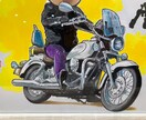 お気に入りのバイクと似顔絵描きます 貴方のお気に入りのバイクとあなたの似顔絵を描きます! イメージ4