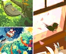ふわりからしっとりまで手書き風の風景を描きます 【8,9月】一時的に値上げ中です！10月に戻します！ イメージ2