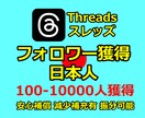 threads日本人フォロワー100人増加致します フォロワー増加・拡散・宣伝バイラルで最大10000人振分可能 イメージ5