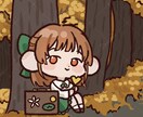 オシャレで可愛い♡アイコン&イラスト描きます 可愛いミニキャラで作成いたします！似顔絵、動物イラストも◎ イメージ3
