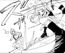 かっこいいモノクロ漫画風イラスト承ります 躍動感あふれる唯一無二のイラスト制作いたします！ イメージ2