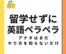 バイリンガル講師が英語ペラペラになる方法教えます 留学せずに国内で英語ペラペラになるための学習アドバイス！ イメージ1