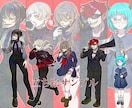 表情差分付きの立ち絵イラスト制作致します 差分二つサービス中！TRPGや動画用素材にどうぞ！ イメージ3