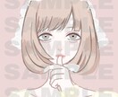 SNS用アイコン制作します 女の子、厚塗り、可愛い、デフォルメを描くのが得意です♡ イメージ1
