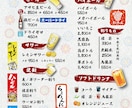 あなたのお店のメニュー表を作成します 食欲をそそるメニューを作ります イメージ2