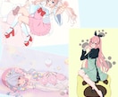 商用利用◎やわらかな雰囲気の一枚絵描きます SNS、配信活動、観賞用など、幅広い用途にご利用いただけます イメージ3