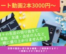 動画編集提案します わくわくする動画の輝きを、日常に彩りを。 イメージ1