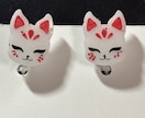 狐のイヤリング、ピアスお作りします 白狐か黒狐のイヤリング、ピアスはいかがでしょうか？ イメージ4