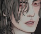 幻想的な中性的肖像画を描きます 耽美で幻想的なリアル肖像画をお届け イメージ3