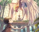 背景込みの1枚絵描きます 人物の他にもキャラクターや動物、背景を描いてます！ イメージ2