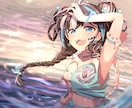 即日納品対応可！MVイラストや作成します 歌ってみたやボカロ曲のサムネ、mv用のイラスト、1枚絵等 イメージ5