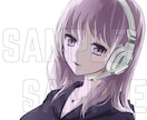 ゲーム等のキャラクター。SNS等イラスト作成します FPSバトロワ系ゲームアイコン等、武器を持ったキャライラスト イメージ1
