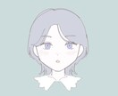 女の子のイラスト描きます ゆるっとした雰囲気のイラストアイコン等におすすめです！ イメージ2