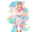 水彩でゆるっと淡い水彩イラスト作成します 淡おしゃれ！気軽にちょっとかわいいをお届け イメージ1