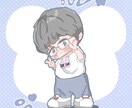 ほんわかタッチで可愛いちびキャラ描きます 個性的で表情豊かSNSやグッズにぴったり！商用利用◎ イメージ2