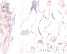 Live2D向けパーツ分けイラスト制作します あなたのキャラを動かすお手伝いをさせてください！ イメージ2