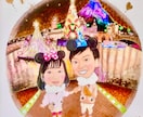 おふたりの趣味を入れ遊び心のある似顔絵を描きます 水彩画で温かみのあるウェルカムボード、両親贈答画です【A4】 イメージ1