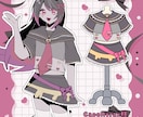 商用無料グッズ化大歓迎！トルソーイラスト制作します 追加で衣装デザインや動くアニメーションモデリングできます！ イメージ6