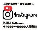 Instagramフォロワー1000人増加します 最大総数約1万人フォロワーまで追加可能⭐︎減少ほぼなし イメージ1
