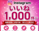 Instagramのいいね獲得を広告お手伝いします 投稿のいいね獲得をサポート | 1000件〜 イメージ1