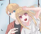 バストアップ3000円で描きます 可愛い、かっこいいキャライラスト イメージ3