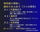 根性論ゼロの科学的ダイエットを1週間指導します 根性論の減量に終止符を。遺伝子と脳科学で調和するカラダへ導く イメージ2