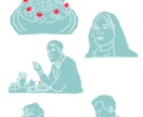 味のあるイラストを描きます 人物・花・製品・風景など様々なジャンルに対応します！ イメージ8