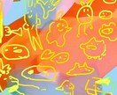 Twitterのヘッダーアイコンを描きます ゆるいふしぎ生物の集合体を描きます。 イメージ2