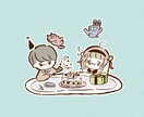 商業利用ok、ゆるイラスト描きます 目にとまる可愛らしいイラスト描きますアイコン、動画の立ち絵 イメージ2