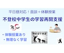 中学数学専門!! 不登校中学生の学習再開支援します 平日昼間対応可能！　面談＋体験授業→学習復帰＋得点戦略診断！ イメージ1